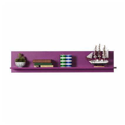 Wandregal 25x120 cm lila