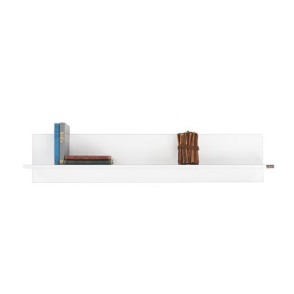 Wandregal 25x120 cm Weiß