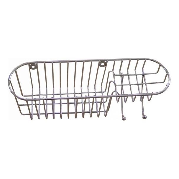 Wandregal für die Dusche 11x34,6 cm glänzender Chrom