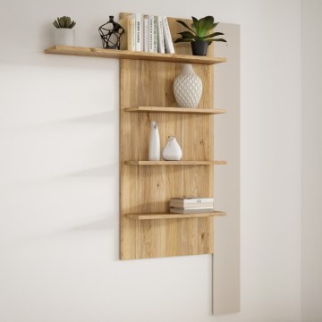 Wandregal MORO Eiche/Beige