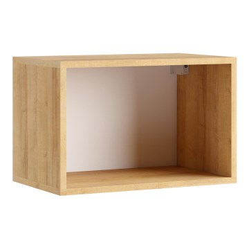 Wandregal PAVO 32,5x50 cm in Gold-Eiche