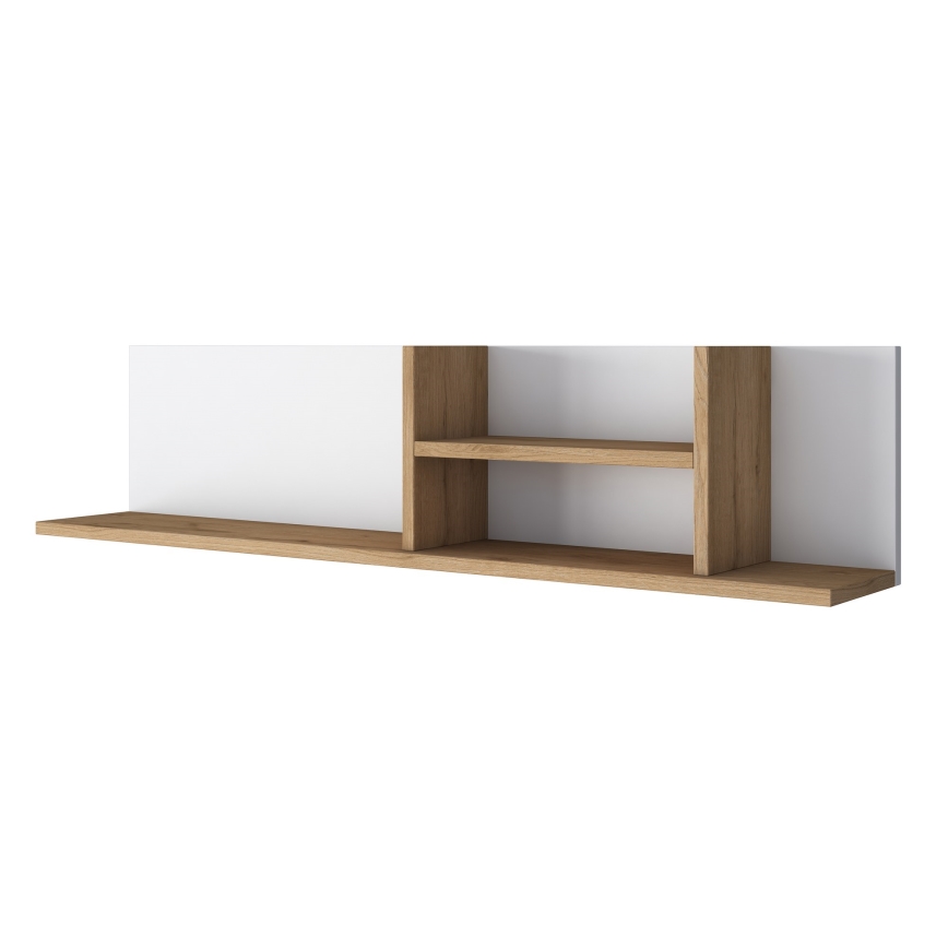 Wandregal RANI 120x25 cm Beige/Weiß