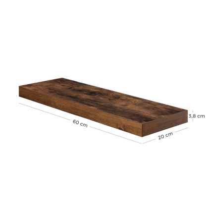Wandregal SHELFY, braun