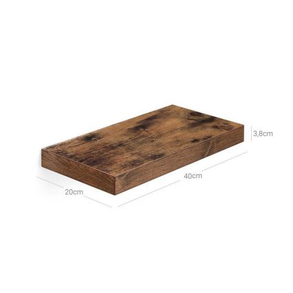 Wandregal SHELFY, braun