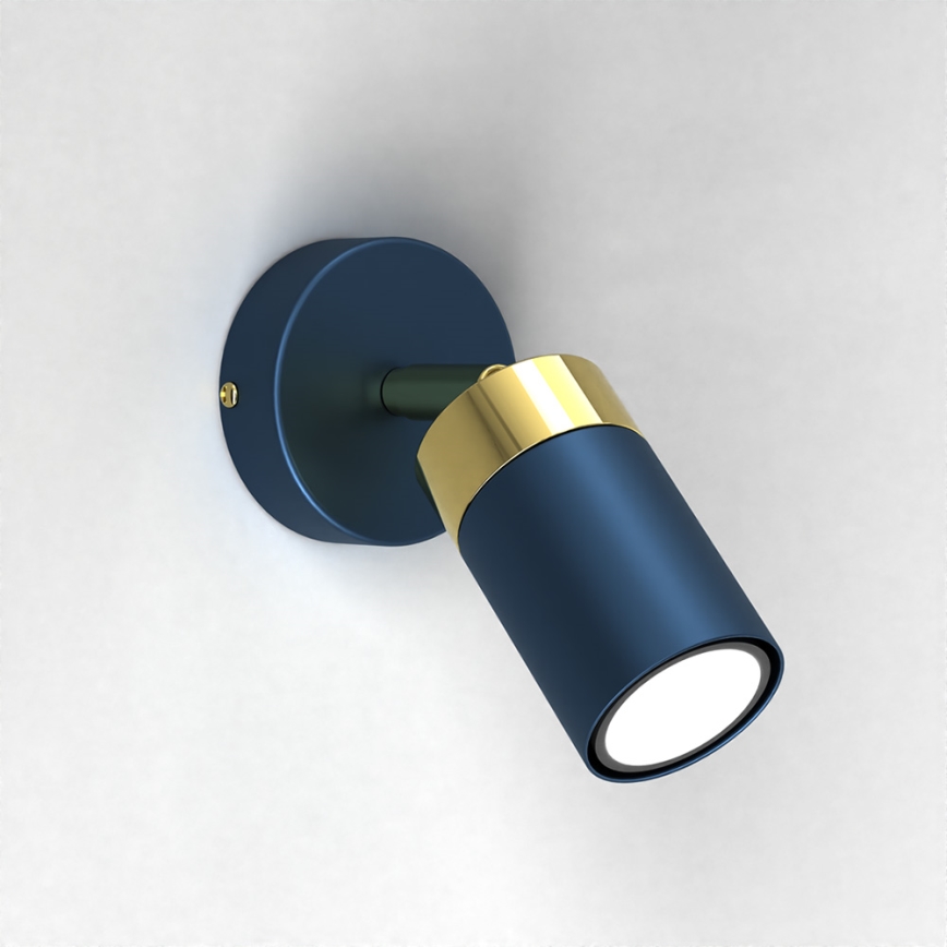 Wandspot JOKER 1xGU10/25W/230V blau/gold