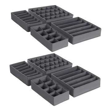 Wäsche-Organizer für die Schublade GRANT, grau