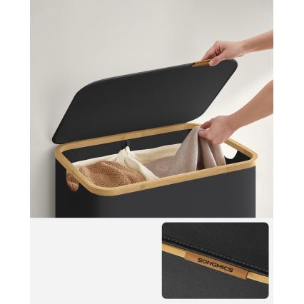 Wäschekorb TATE schwarz