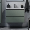 Waschtisch-Unterschrank LYKE mit Waschbecken, 80 cm, grün