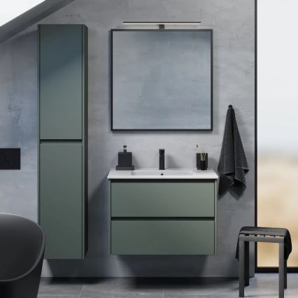 Waschtisch-Unterschrank LYKE mit Waschbecken, 80 cm, grün