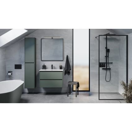 Waschtisch-Unterschrank LYKE mit Waschbecken, 80 cm, grün
