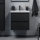 Waschtischunterschrank LYKE mit Waschbecken, 60 cm, schwarz