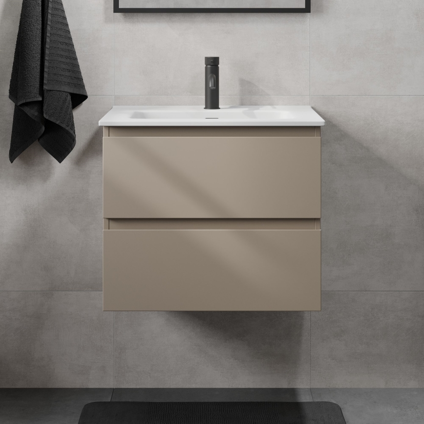 Waschtischunterschrank mit Waschbecken CONOR 61 cm Marakesh/Weiß