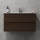 Waschtischunterschrank mit Waschbecken HENRY 91 cm, Nussbaum