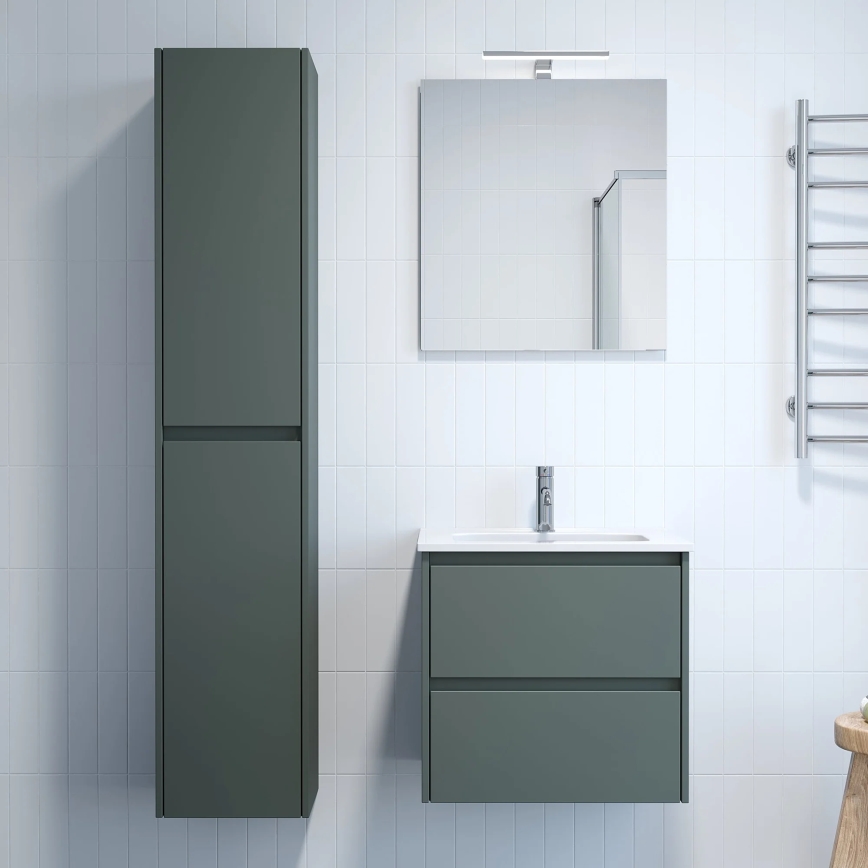 Waschtischunterschrank mit Waschbecken LYKE 60 cm, grün