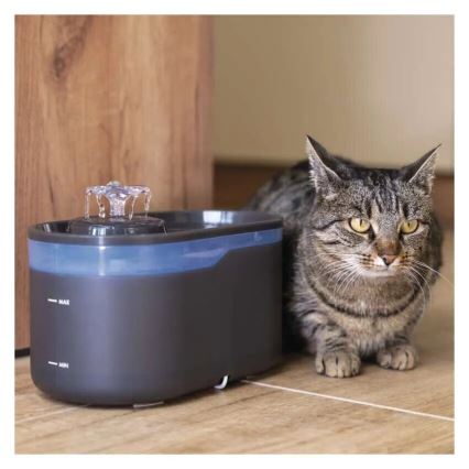 Wasserbrunnen für Haustiere 2,6 l/5V grau