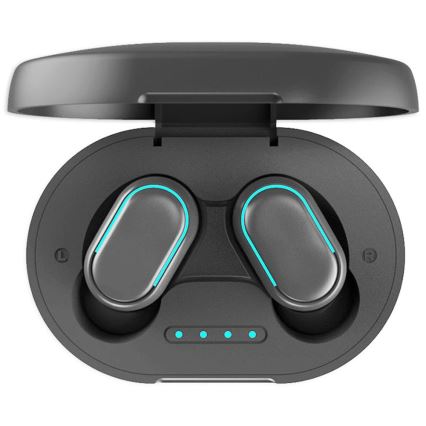 Wasserdichte kabellose Bluetooth-Kopfhörer 45 mAh Schwarz