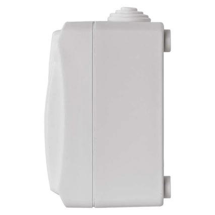 Wechselschalter Nr. 6 mit Steckdose 250V/16A IP44 Weiß