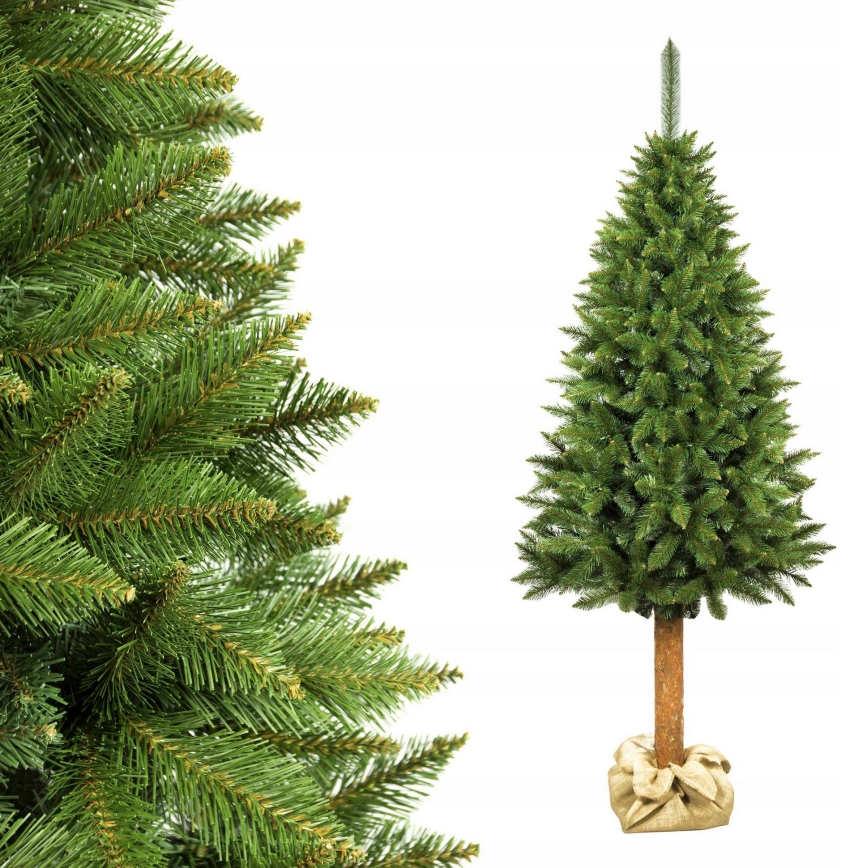 Weihnachtsbaum mit Stamm, 220 cm, Fichte