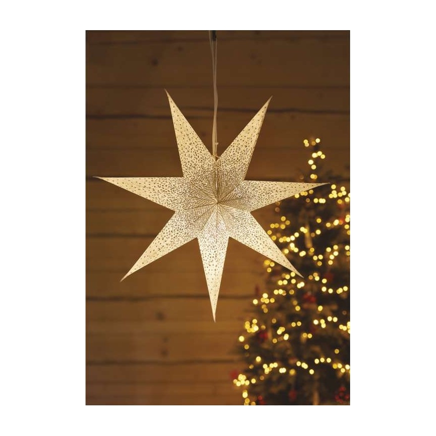 Weihnachtsdekoration 1xE14/25W/230V d. 60 cm golden