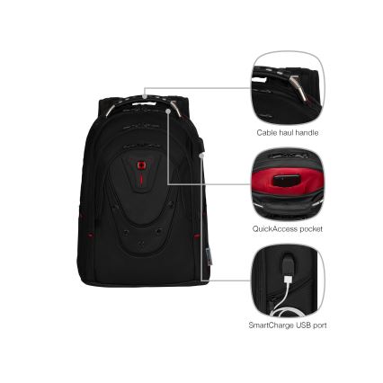 Wenger - Rucksack für Notebook 26 l 17 mit Fach für 10 Tablet Ibex Ballistic Deluxe