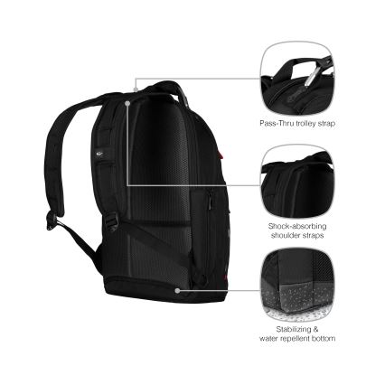 Wenger - Laptop-Rucksack 20 l 15 mit Tablet-Fach 10 Gigabyte schwarz