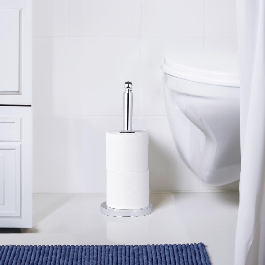 WENKO 16878100 - Toilettenpapierhalter VITERBO 14x35 cm silber