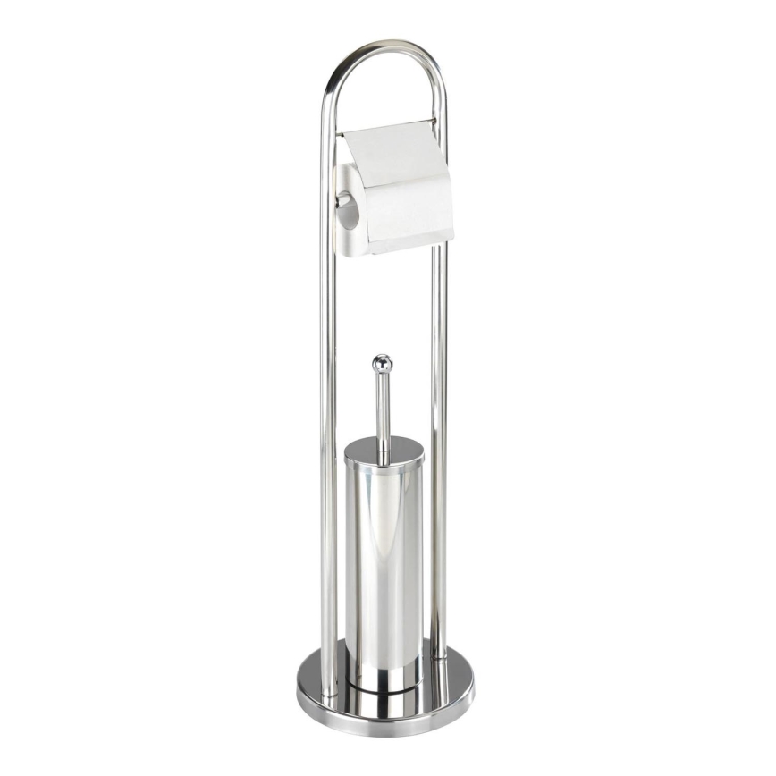 WENKO 16993100 - WC-Garnitur VASTO 22x81 cm Edelstahl/silber