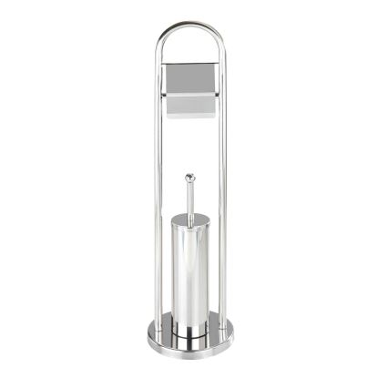 WENKO 16993100 - WC-Garnitur VASTO 22x81 cm Edelstahl/silber