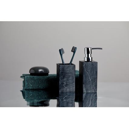 WENKO 17921100 - Seifenspender SLATE ROCK 250 ml Anthrazit