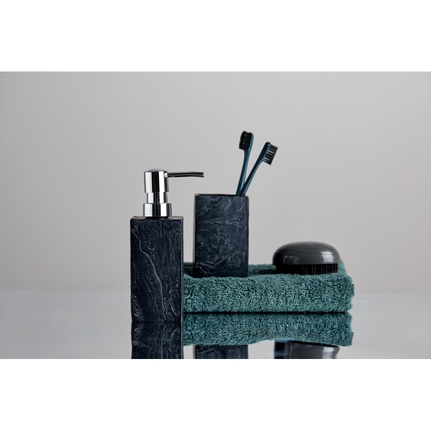 WENKO 17921100 - Seifenspender SLATE ROCK 250 ml Anthrazit