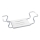 WENKO 17930100-Badewannensitz SECURA 26x18 cm weiß/silber