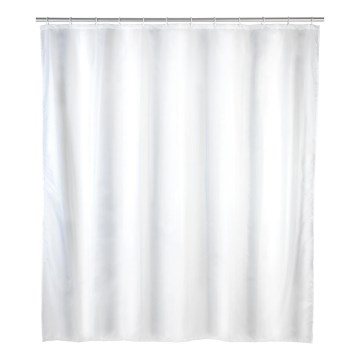 WENKO 19104100 - Duschvorhang 180 x 200 cm weiß