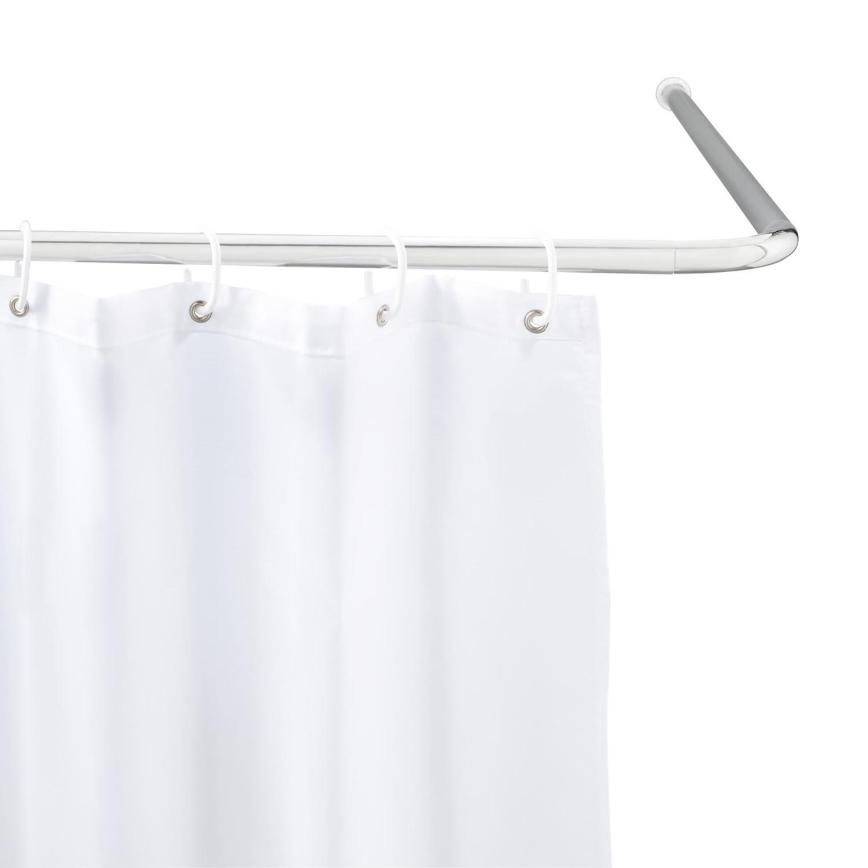 WENKO 19215100 - Universal-Stangenhalter 2 x 2 cm chrom/weiß