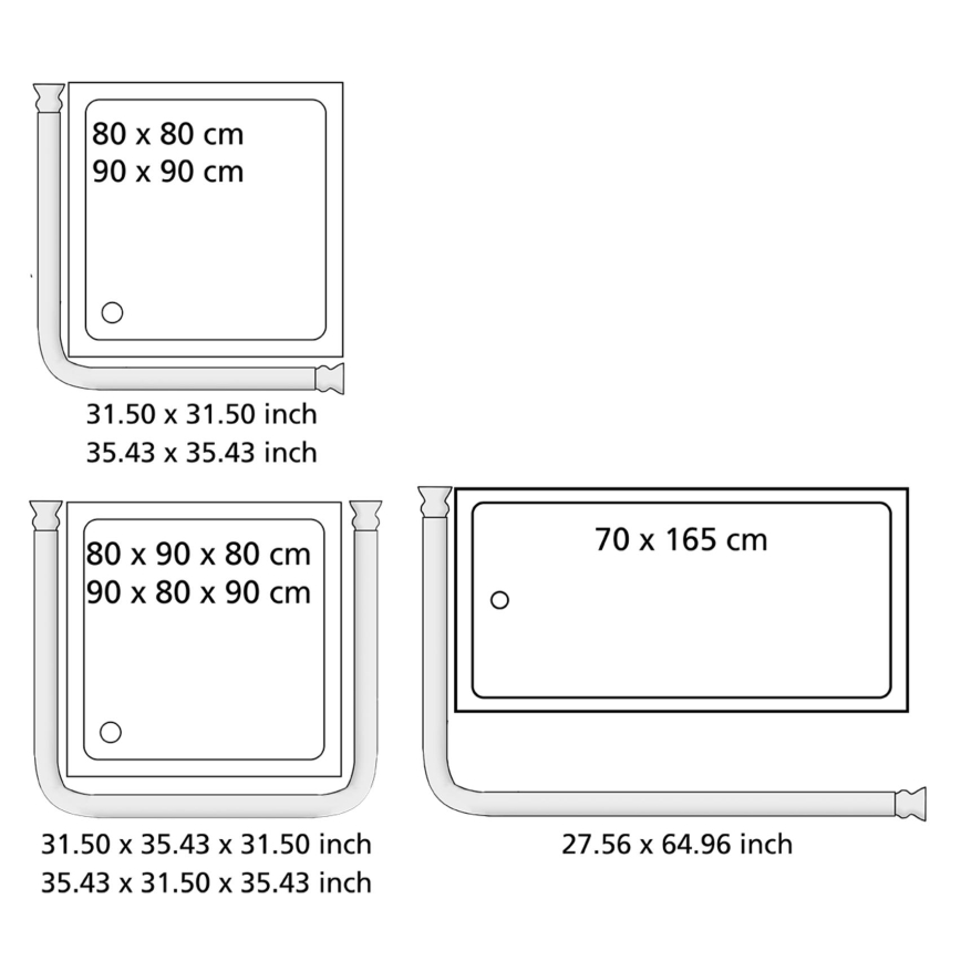 WENKO 19218100 - UNIVERSAL-Stange 2,5x2,5 cm chrom/weiß
