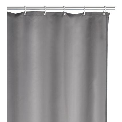 WENKO 20044100 - Duschvorhang 180x200 cm grau