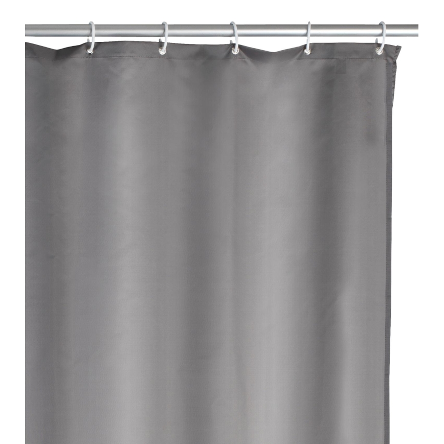 WENKO 20044100 - Duschvorhang 180x200 cm grau