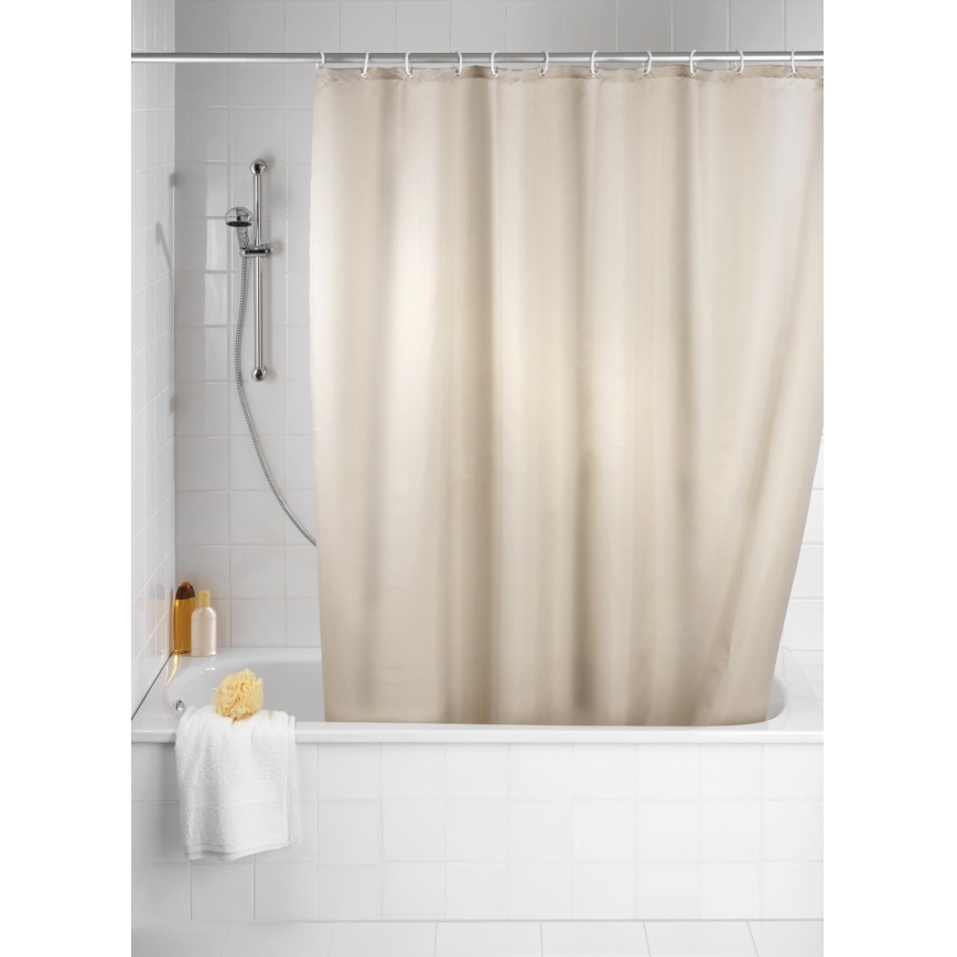 WENKO 20045100 - Duschvorhang 180x200 cm beige
