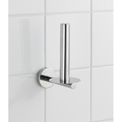 WENKO 20218100 - Toilettenpapierhalter BOSIO SHINE 8x12,5 cm Edelstahl/silber