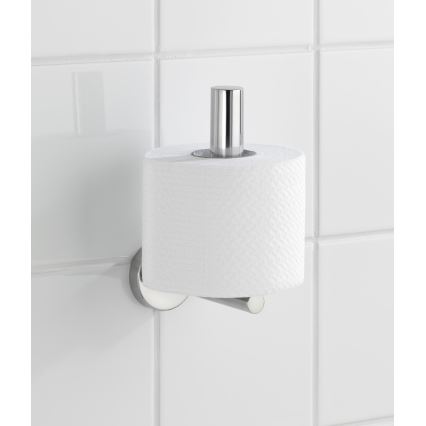WENKO 20218100 - Toilettenpapierhalter BOSIO SHINE 8x12,5 cm Edelstahl/silber