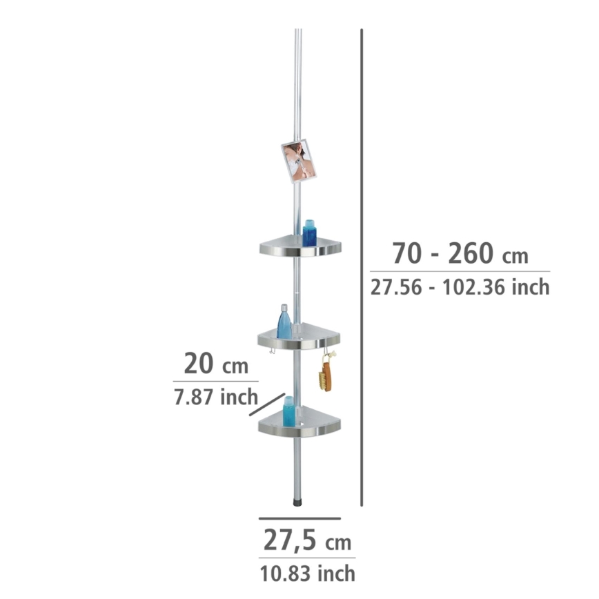 WENKO 20349100-Eckelement PREMIUM 27,5x260 cm Satin