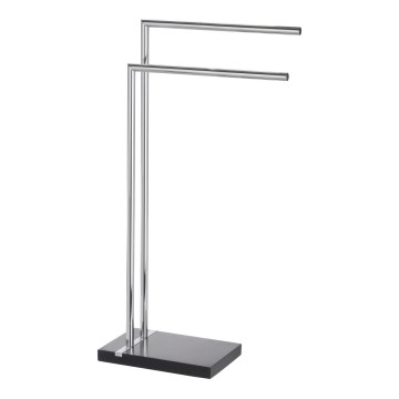 WENKO 20461100 - Handtuchständer NOBLE 45,5 x 82 cm Chrom/Schwarz