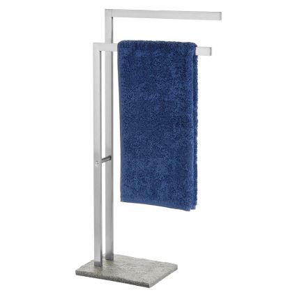 WENKO 20603100 - Handtuchständer GRANIT 43,5x86,5 cm Edelstahl/Satin/grau