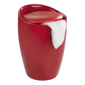 WENKO 20624100 - Hocker CANDY 36x50,5 cm rot/schwarz