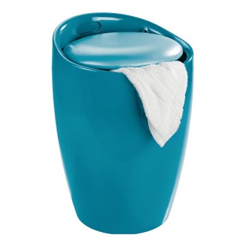 WENKO 20625100 - Hocker CANDY 36x50,5 cm Türkis/Schwarz