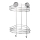 WENKO 20885100-Eckregal VACUUM-LOC RUND STAHL 24,5x41 cm glänzendes Chrom