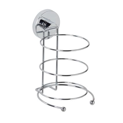 WENKO 20896100-Föhnhalter VACUUM-LOC MILAZZO 12x17 cm glänzender Chrom