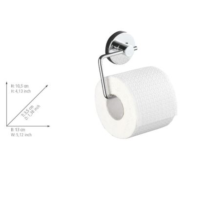 WENKO 20899100-Toilettenpapierhalter VACUUM-LOC MILAZZO 13x10,5 cm glänzender Chrom