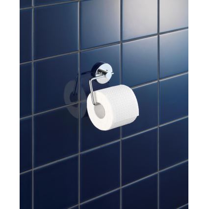 WENKO 20899100-WC-Papierhalter VACUUM-LOC MILAZZO 13x10,5 cm glänzender Chrom