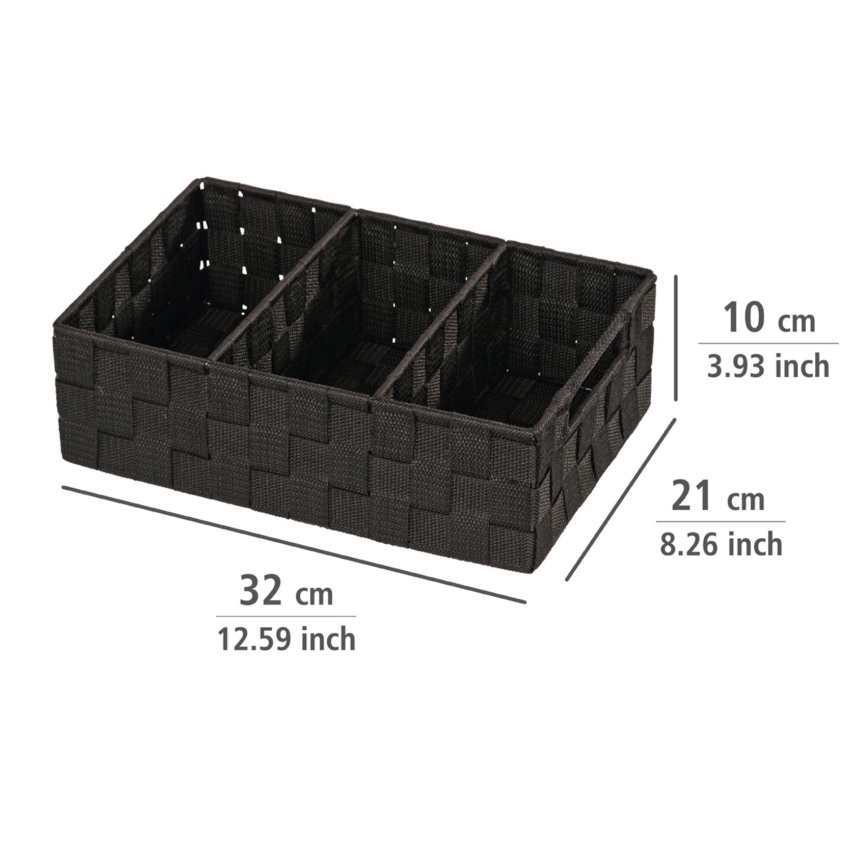 WENKO 20978100 - Organizer ADRIA 32x21 cm schwarz