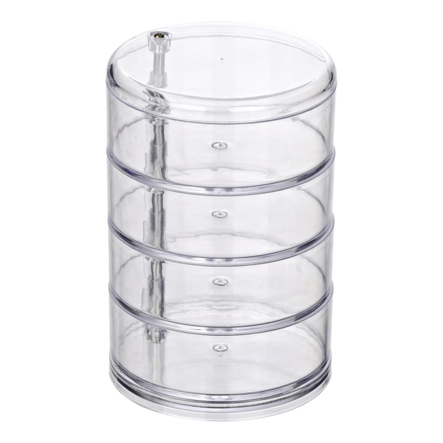 WENKO 20990100 - Organizer TOWER 11,5x17,5 cm transparent